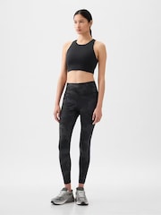Gap Black Camo High Waisted Power Stretch Full Length Pocket Leggings - Image 1 of 3
