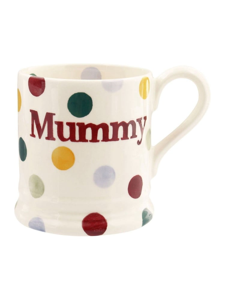 كوب مزين بطبعة منقطة وعبارة "Mummy" بسعة 1/2 باينت من Emma Bridgewater - صورة 2 من 5 كوب مزين بطبعة منقطة وعبارة "Mummy" بسعة 1/2 باينت من Emma Bridgewater - صورة 2 من 5