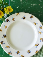 Emma Bridgewater Cream Bumblebee 10.5 Inch Plate - Image 1 of 2