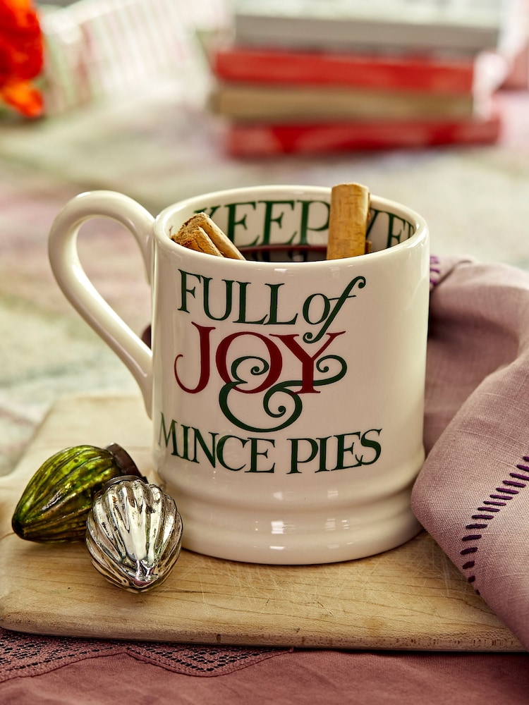 Emma Bridgewater Cream Christmas Toast and Marmalade Peace and Love Mug - Image 1 of 5