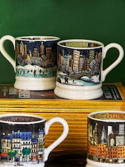 Emma Bridgewater Cream New York At Christmas 1/2 Pint Mug - Image 1 of 5