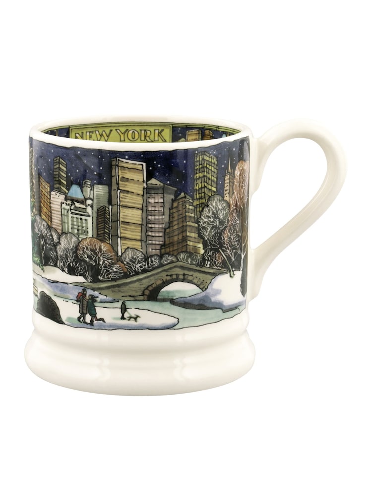Emma Bridgewater Cream New York At Christmas 1/2 Pint Mug - Image 2 of 5
