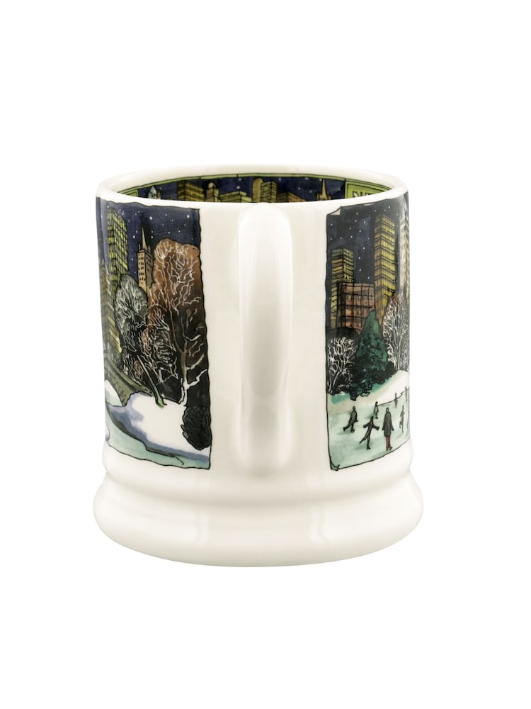 Emma Bridgewater Cream New York At Christmas 1/2 Pint Mug - Image 5 of 5