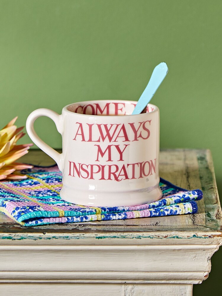 Emma Bridgewater Cream Pink Toast my brilliant Friend small Mug - Image 1 of 5