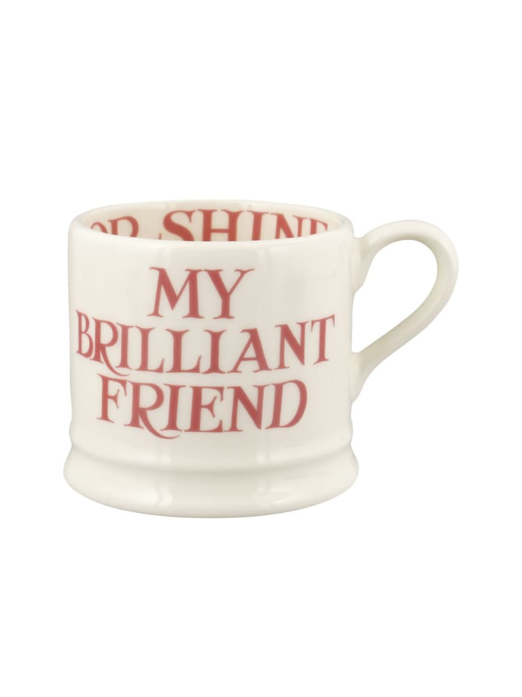 Emma Bridgewater Cream Pink Toast my brilliant Friend small Mug - Image 2 of 5
