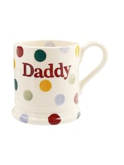 Emma Bridgewater ספל בנפח 2/1 פיינט עם כיתוב Daddy ועיטור נקודות פולקה - תמונה 2 מתוך 5