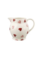 Emma Bridgewater Cream Pink Hearts 1/2 pint Jug - Image 2 of 5