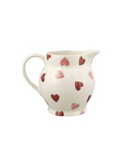 Emma Bridgewater Cream Pink Hearts 1/2 pint Jug - Image 4 of 5