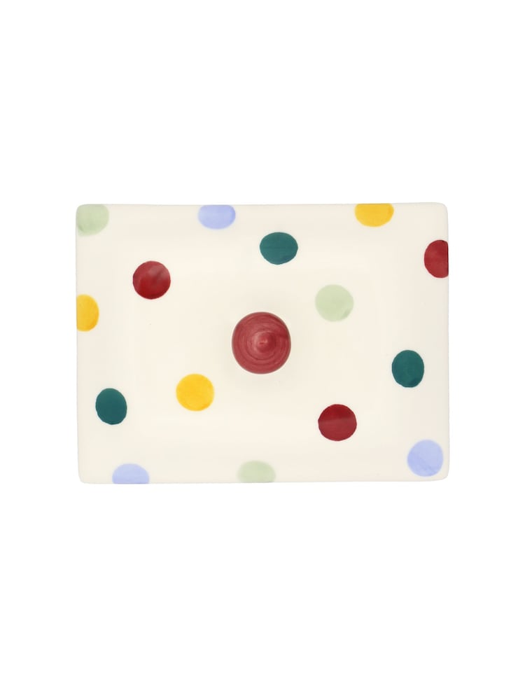 Emma Bridgewater Cream Polka Dot Small Butter Dish - Image 4 of 4
