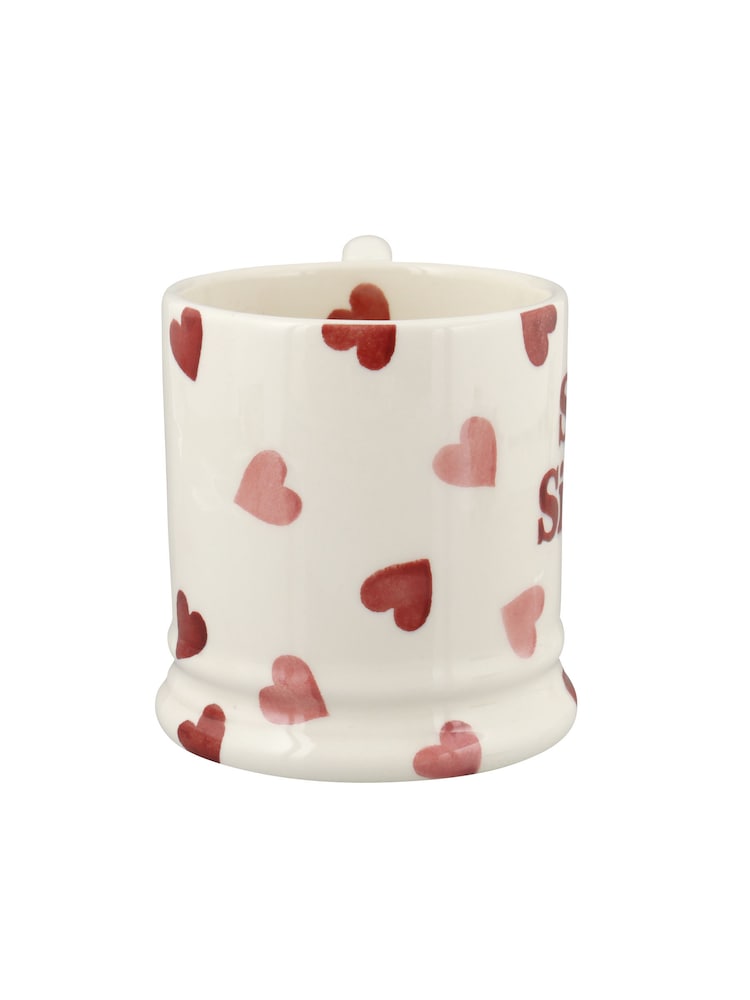 Emma Bridgewater Cream Pink Hearts Soul Sisters 1/2 Pint Mug - Image 5 of 5
