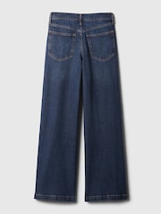 Gap Dark Wash Blue High Waisted Stride Wide-Leg Jeans - Image 10 of 10
