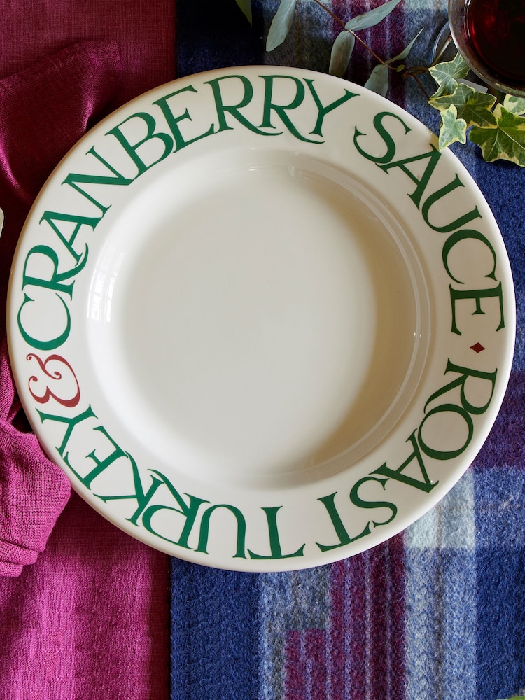 Emma Bridgewater Cream Christmas Roast Turkey 10.5 Inch Plate - Image 1 of 3