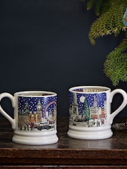 Emma Bridgewater Cream London At Christmas 1/2 Pint Mug - Image 1 of 5