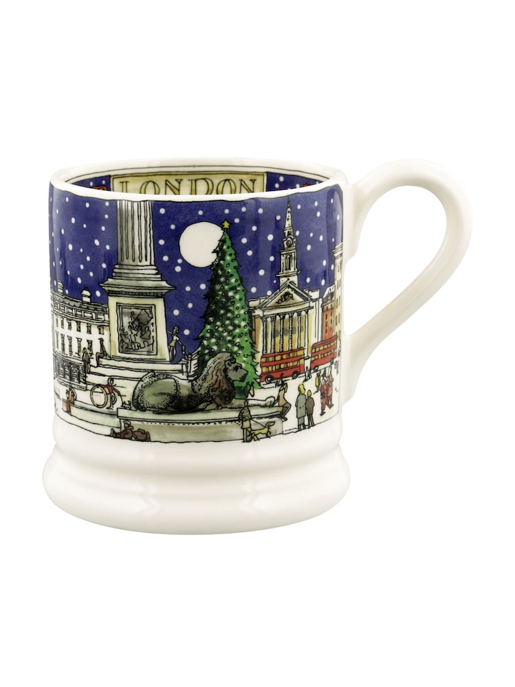 Emma Bridgewater Cream London At Christmas 1/2 Pint Mug - Image 2 of 5