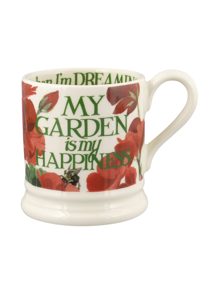 Emma Bridgewater Cream My Garden is my happiness 1/2 Pint Mug - Image 2 of 5 Emma Bridgewater Cream My Garden is my happiness 1/2 Pint Mug - Image 2 of 5