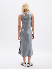Gap Grey High Neck Midi Dress - Image 2 of 2