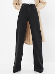 Gap Black High Waisted Stride Wide-Leg Jeans - Image 11 of 11