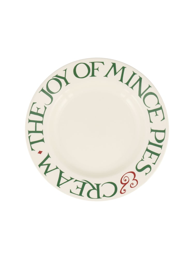 Emma Bridgewater Cream Christmas Joy Of Mince Pies 8 1/2 Inch Plate - Image 2 of 3