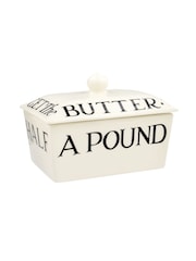 Emma Bridgewater Cream Black Toast Small Butter Dish - Image 2 of 6