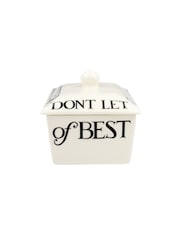 Emma Bridgewater Cream Black Toast Small Butter Dish - Image 3 of 6