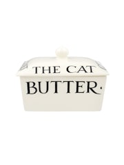 Emma Bridgewater Cream Black Toast Small Butter Dish - Image 4 of 6