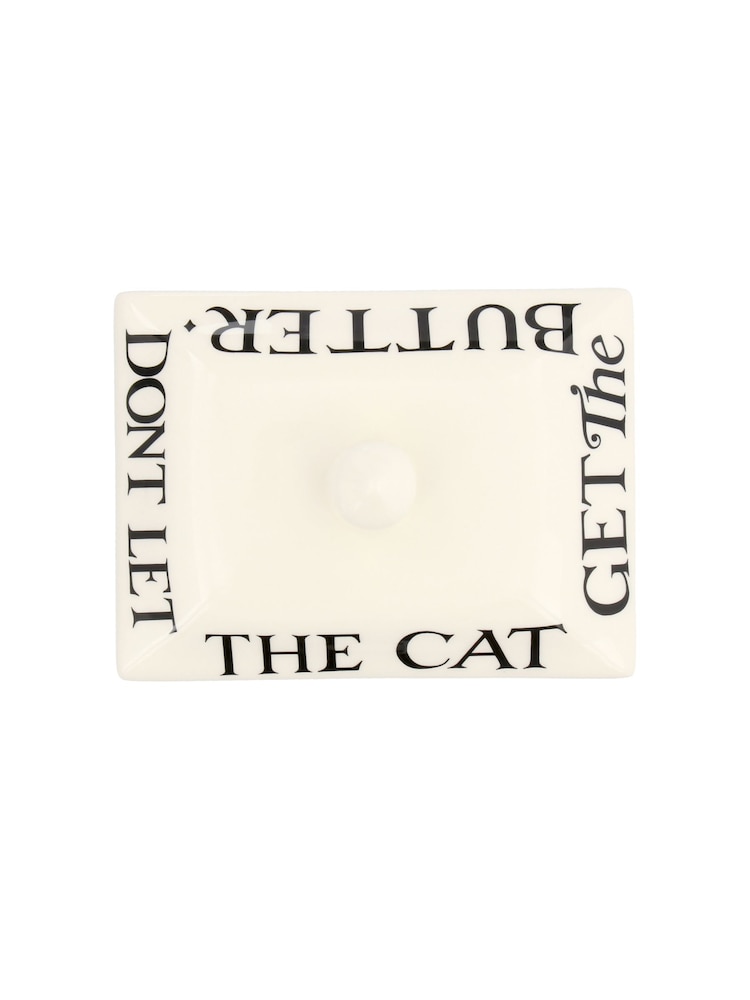 Emma Bridgewater Cream Black Toast Small Butter Dish - Image 6 of 6