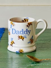 Emma Bridgewater Cream Bumblebee 1/2 Pint Dad Mug - Image 1 of 5