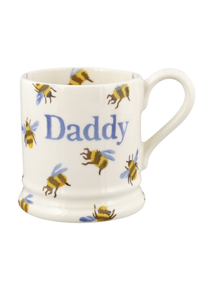 Emma Bridgewater Cream Bumblebee 1/2 Pint Dad Mug - Image 2 of 5