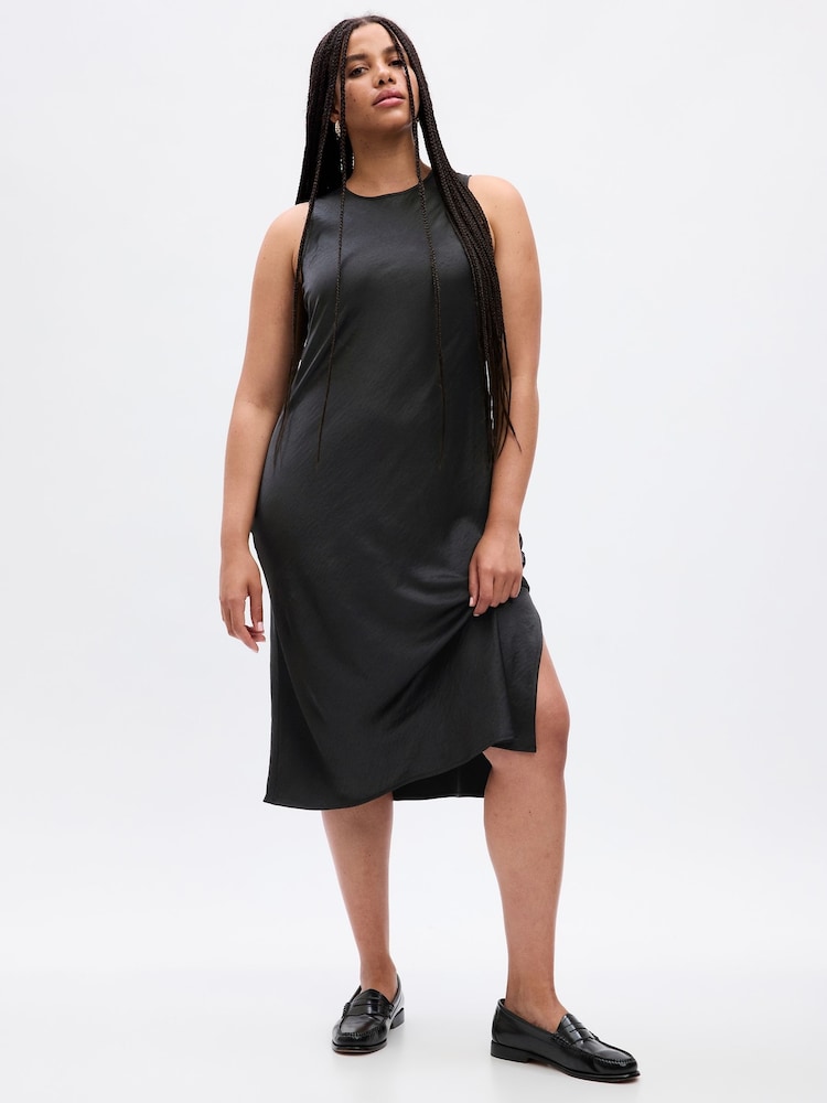 Gap Black High Neck Midi Dress - Image 1 of 5