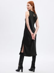 Gap Black High Neck Midi Dress - Image 4 of 5