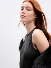 Gap Black High Neck Midi Dress - Image 5 of 5