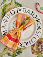 Emma Bridgewater Toast Roast Chicken Teller, Schwarz, 10 1/2 Zoll - Bild 1 von 3