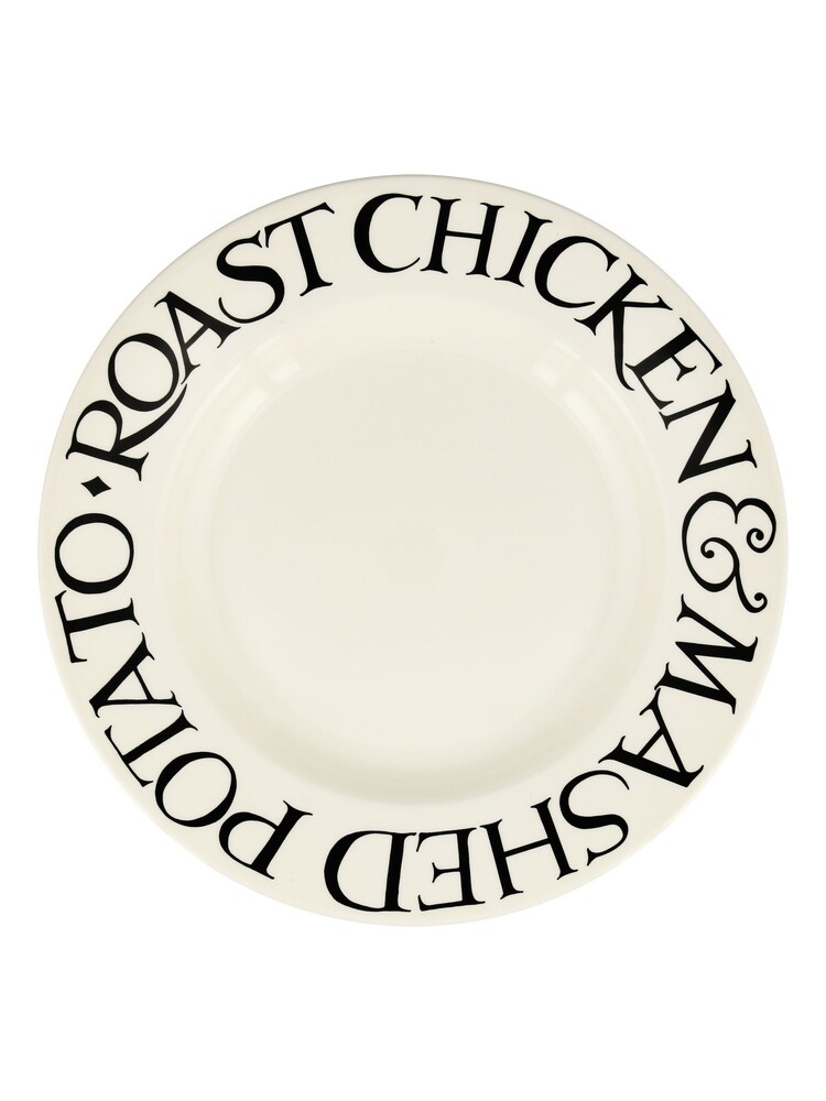 Emma Bridgewater Toast Roast Chicken Teller, Schwarz, 10 1/2 Zoll - Bild 2 von 3