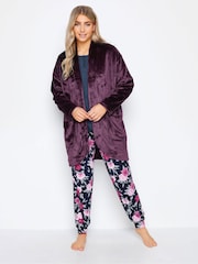 M&Co Red Edge To Edge Dressing Gown - Image 1 of 4