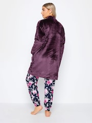 M&Co Red Edge To Edge Dressing Gown - Image 3 of 4