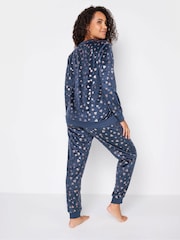 Blau - M&Co Foil Minky Fleece Pyjamas Set - Bild 3 von 4