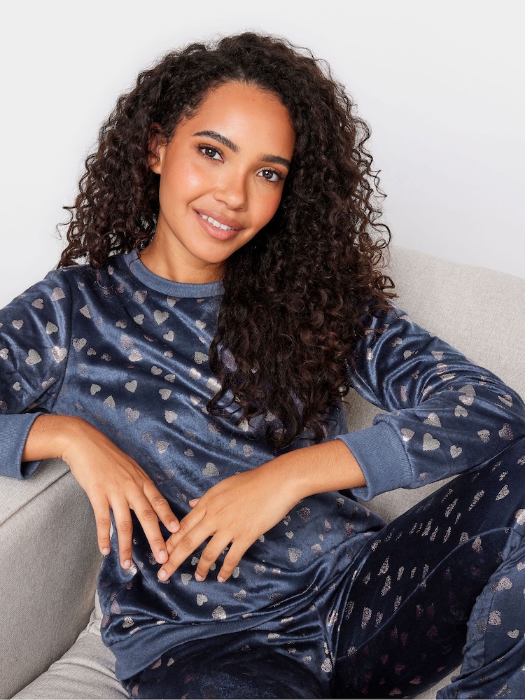 Blau - M&Co Foil Minky Fleece Pyjamas Set - Bild 4 von 4