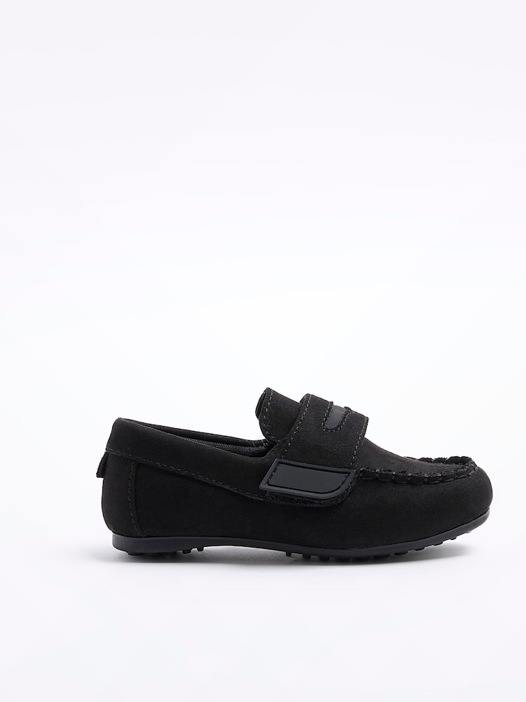 River Island Black Boys Velcro Loafers - Image 1 of 4