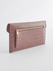 Mink Pink Croc Effect Large Purse - Image 2 of 5