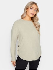 M&Co Natural Button Hem Jumper - Image 1 of 4