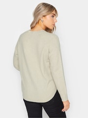 M&Co Natural Button Hem Jumper - Image 3 of 4
