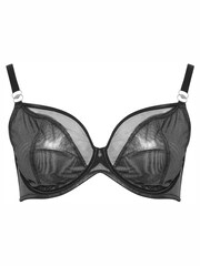 Yours Curve Silver Sheer Shimmer UnderWired Non Padded Bra - Image 5 of 6