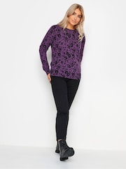 Lila - M&Co Pullover mit Rundhalsausschnitt - Bild 3 von 4