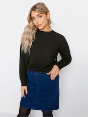 M&Co Black Button Hem Jumper - Image 1 of 4