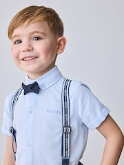 Baker by Ted Baker Navy Shirt Trousers and Braces Set - Image 5 of 6