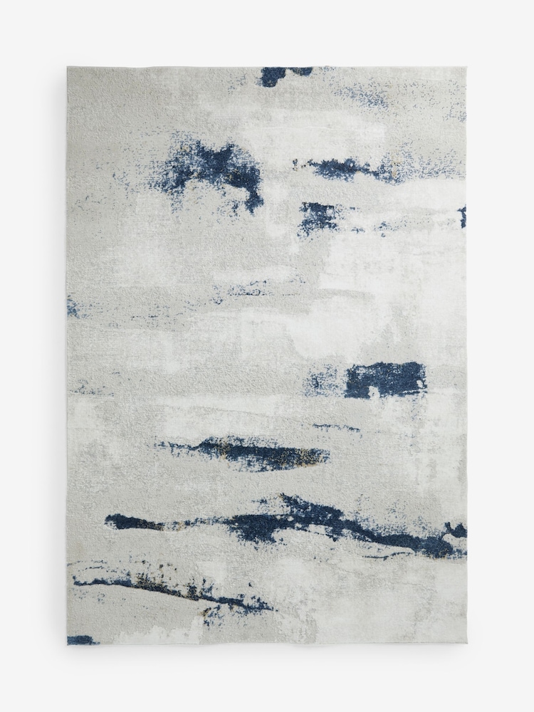 Silver/Blue Clara Chic Abstract Rug - Image 5 of 5