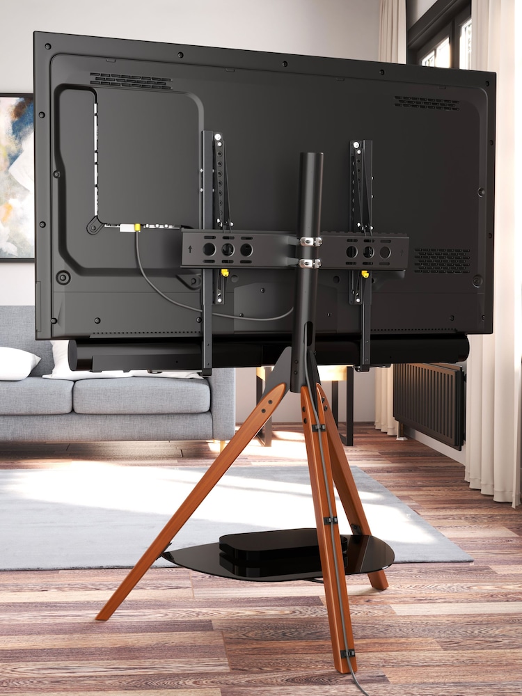 AVF Brown Hoxton Sound Freestanding Tripod TV Stand - Image 2 of 4