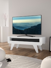 AVF White Horton 1.2m Tapered Leg TV Stand - Image 1 of 5