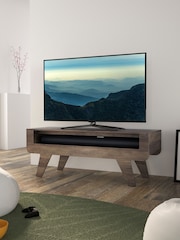 AVF Brown Horton 1.2m Tapered Leg TV Stand - Image 1 of 5