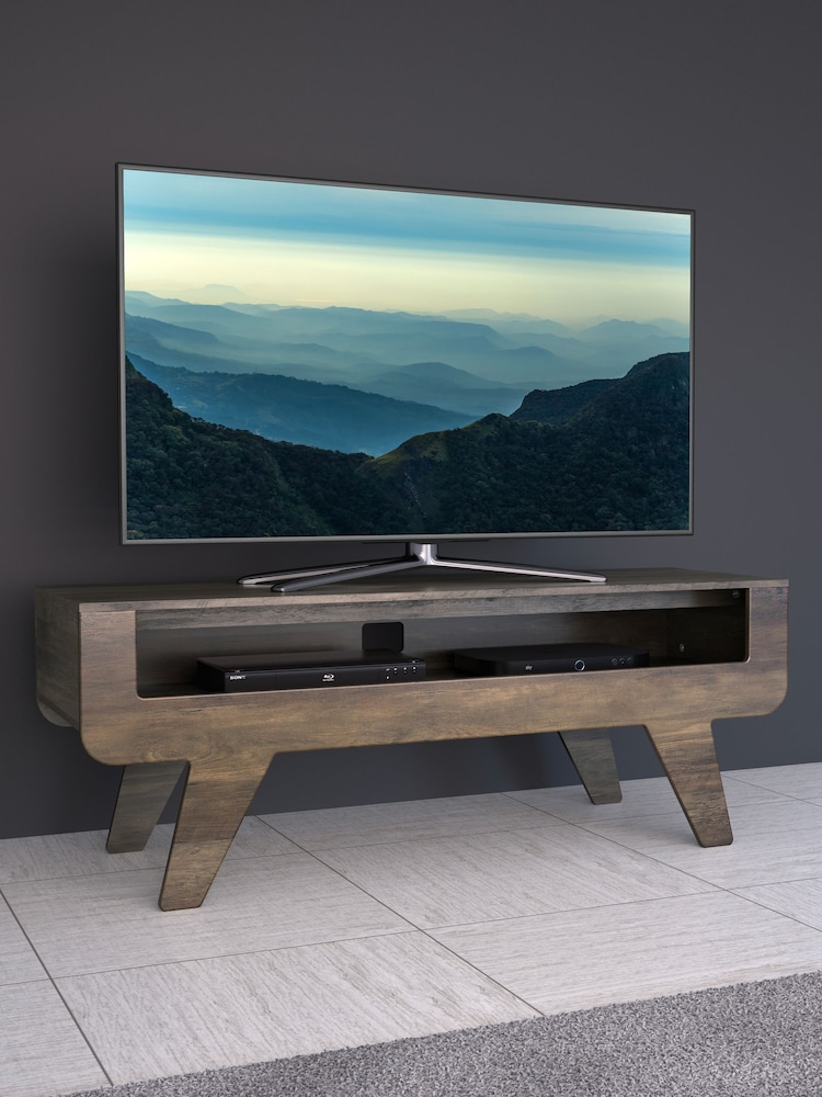 AVF Brown Horton 1.2m Tapered Leg TV Stand - Image 2 of 5